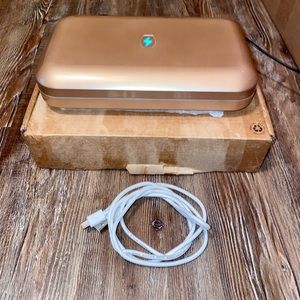 PHONESOAP UV SANITIZER & PHONE CHARGER ROSE GOLD W/BOX READ!! PHONE SOAP